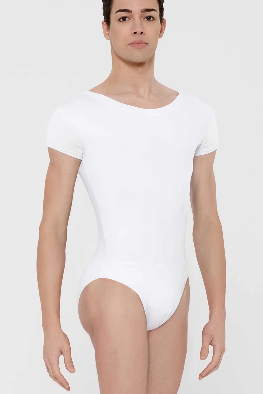 Wear Moi Men's Dance Leotard with Built-In Support for Ballet and Performance