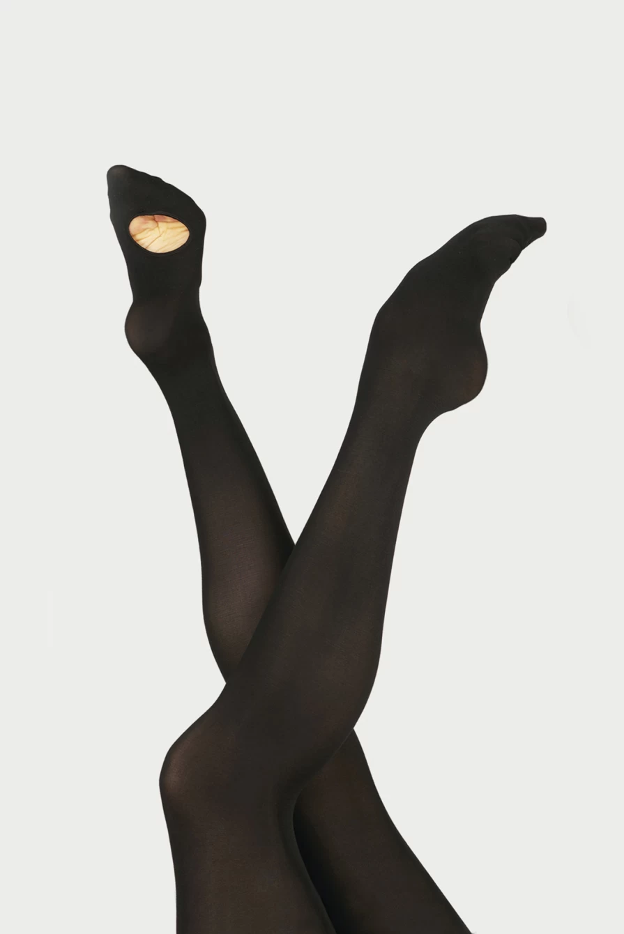 Wear Moi Girls Black Convertible Dance Tights - Seamless Ballet Tights for Comfort & Flexibility