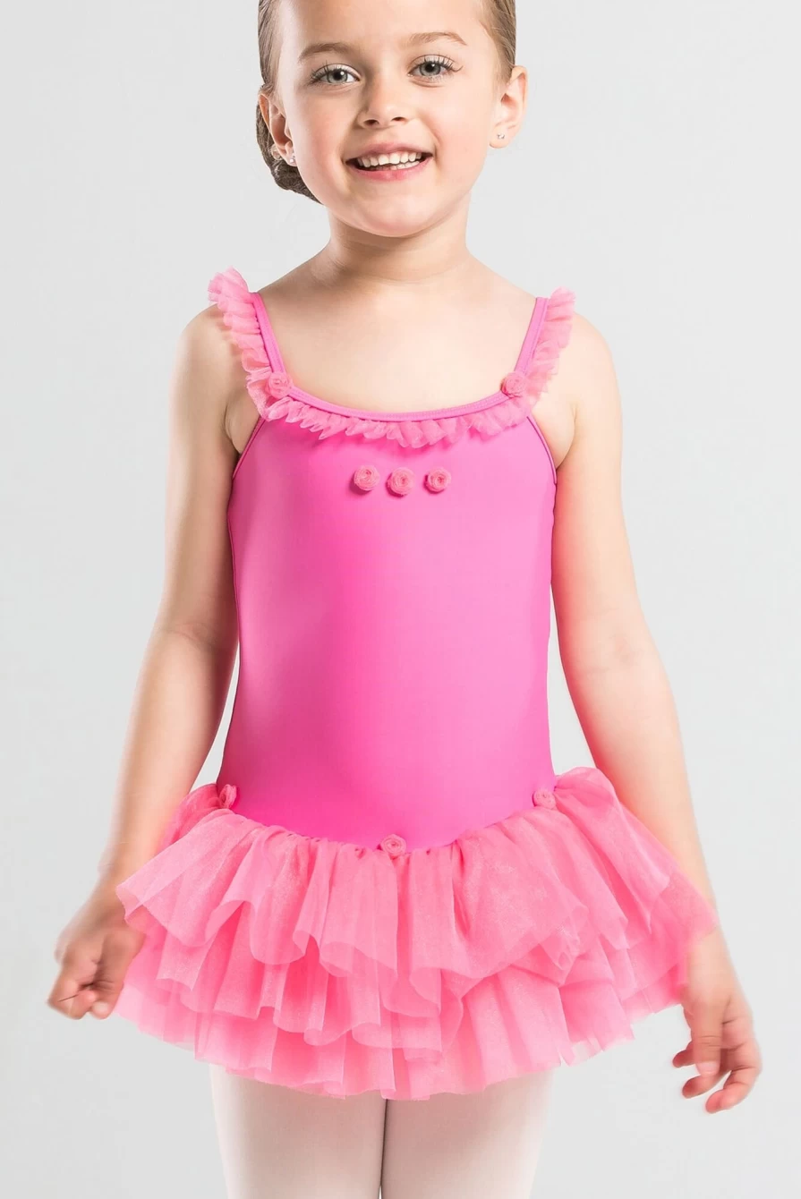 "Wear Moi Girls' Four-Layer Tutu Skirt – Praline Ballet Dance Skirt for Kids"