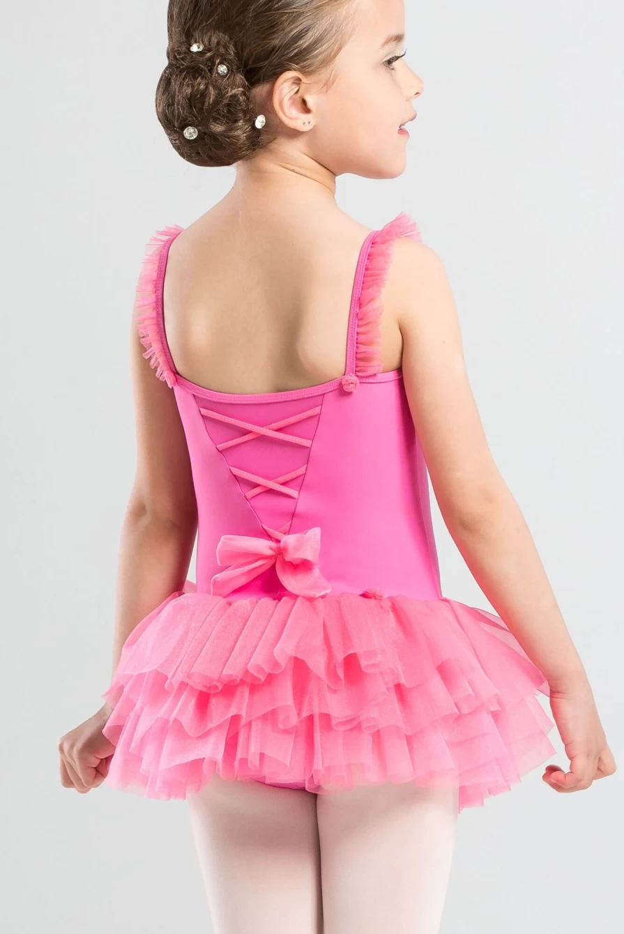 "Wear Moi Girls' Four-Layer Tutu Skirt – Praline Ballet Dance Skirt for Kids"