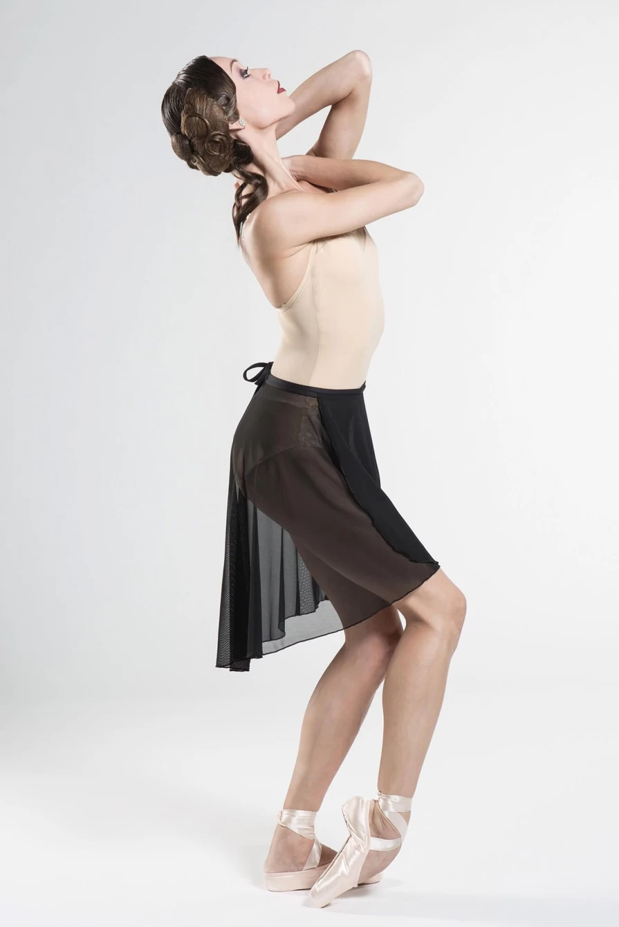 Wear Moi Drape Mesh Dance Skirt for Ballet & Performance - Lightweight Apolo Style