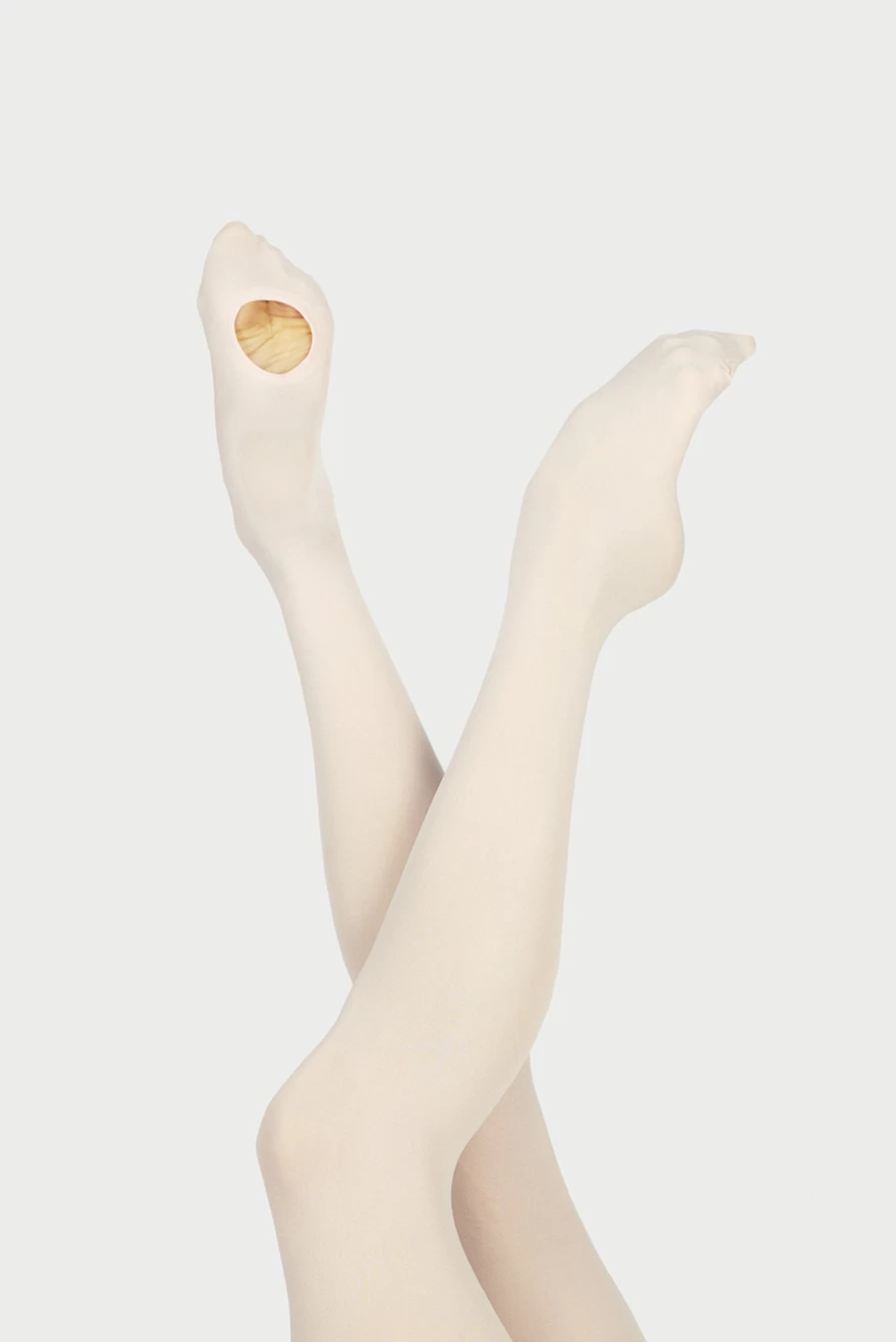 Wear Moi Girls Light Pink Convertible Dance Tights - Div03