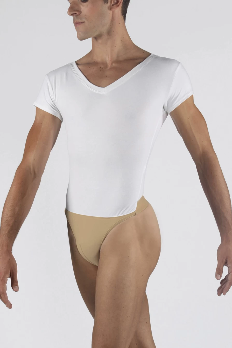 Wear Moi Women's V-Neck Short Sleeve Ballet Leotard for Dance and Performance