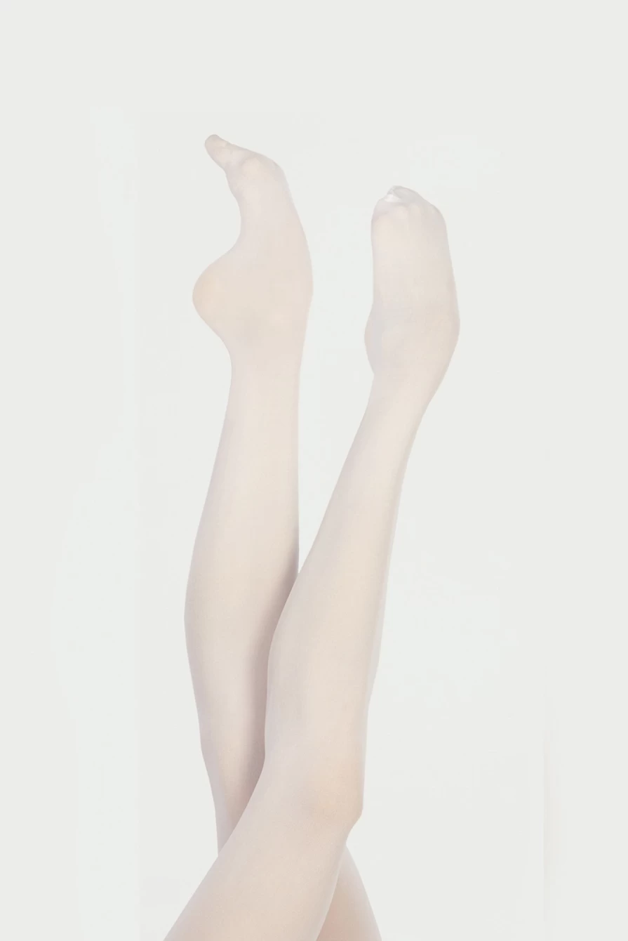 Wear Moi Girls White Footed Dance Tights - Ballet Tights for Girls - Comfortable & Stretchy