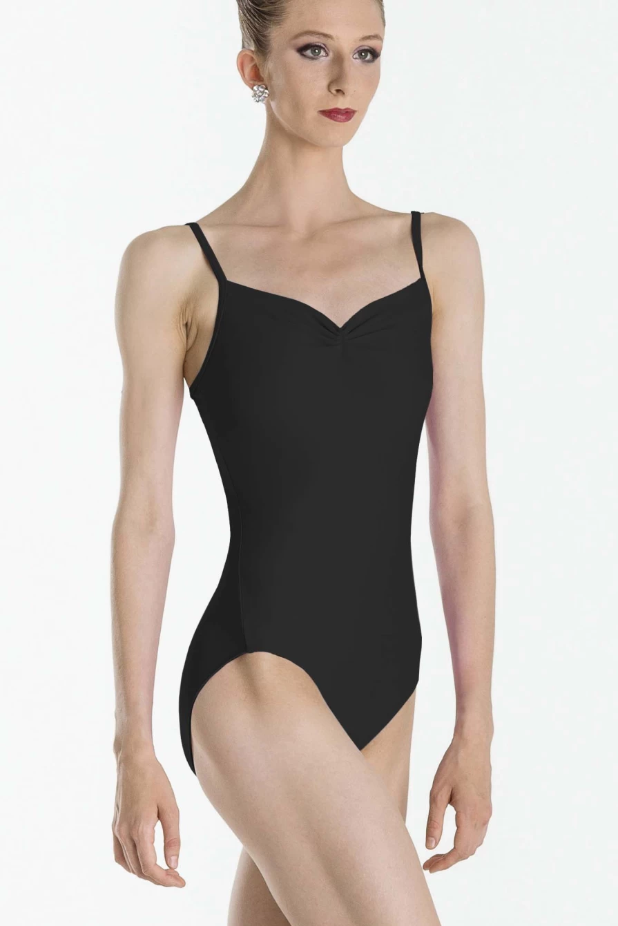Wear Moi Women's Abbie Dance Leotard with Gathered Neckline for Ballet & Performance