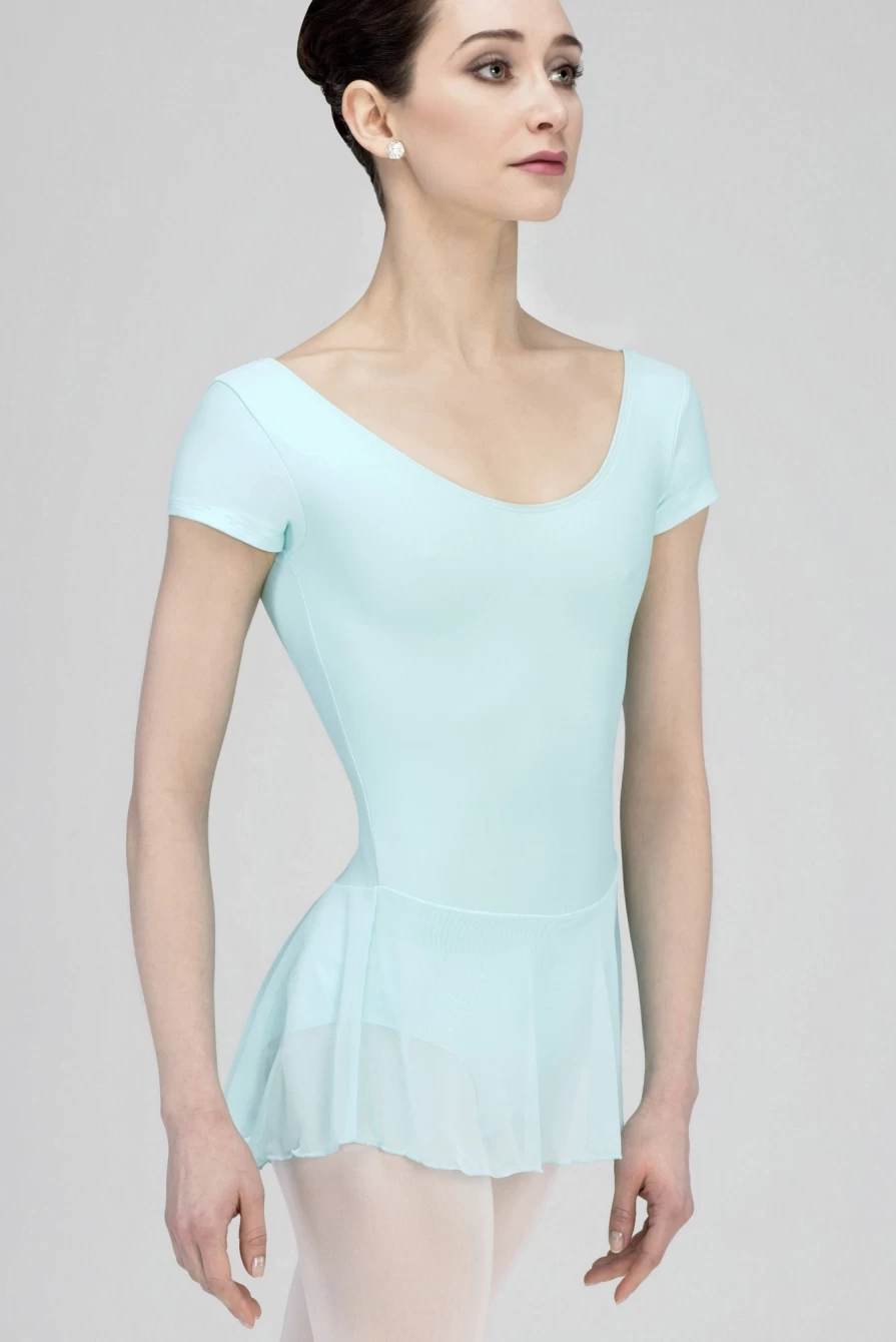 Wear Moi Women's Short Sleeve Ballet Dress - Ardesia Style Dance Leotard for Ballet Class & Performance