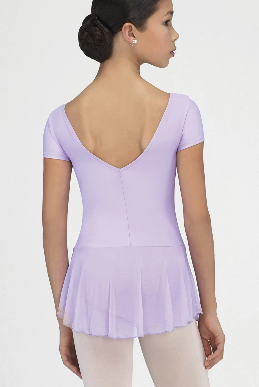 "Wear Moi Ardesia Ballet Dress - Short Sleeve Dancewear for Girls"
