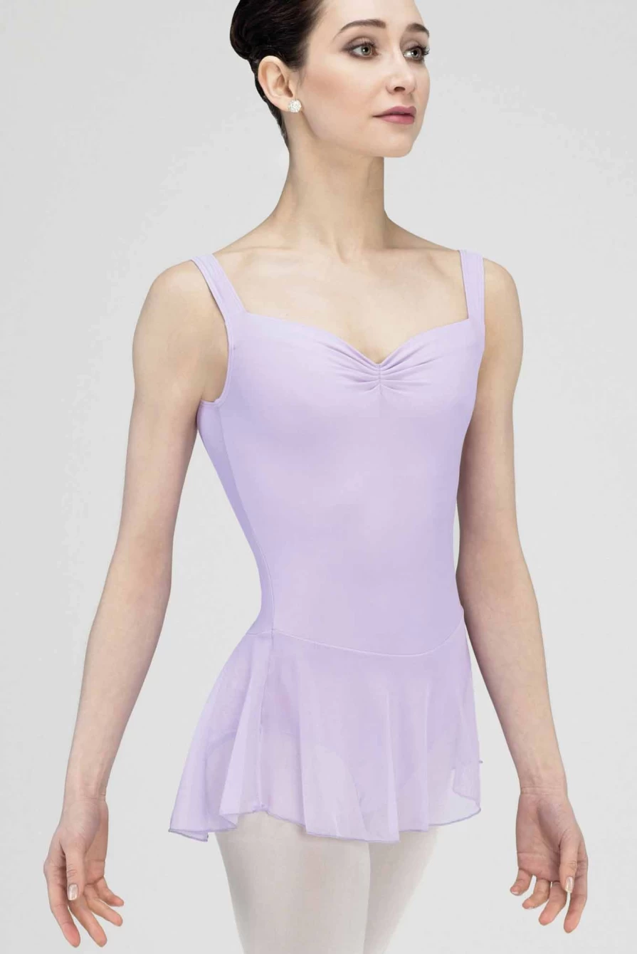 Wear Moi Women's Wide Strap Ballet Dress - Classic Black Ballet Leotard for Dance and Performance