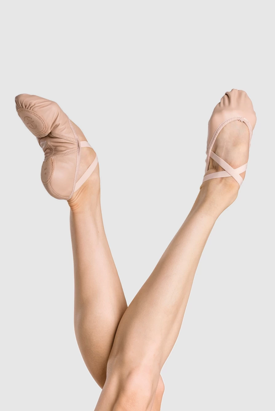 Wear Moi Saturne Leather Split-Sole Demi-Pointe Dance Shoes for Ballet